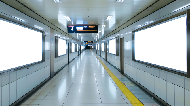 地下鉄や地下通路